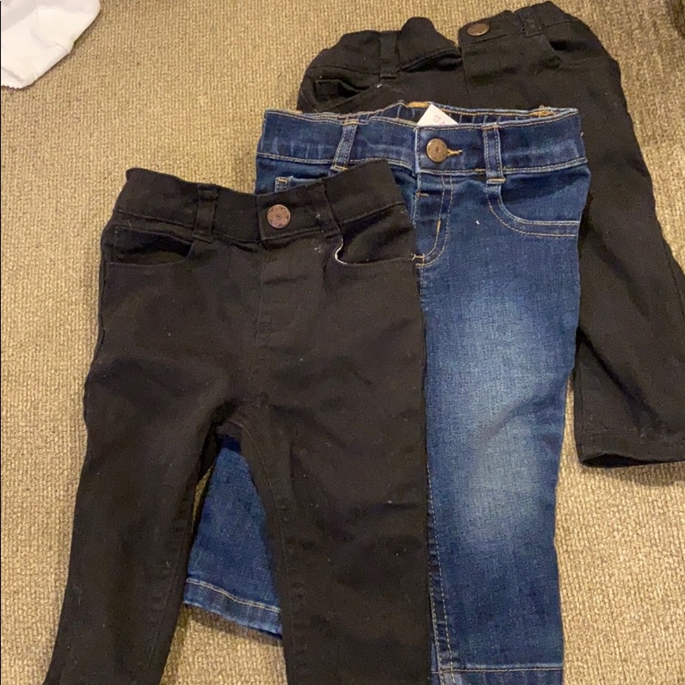 Set of baby girl jeans